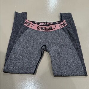 Gymshark Gray and Pink Women's Leggings size L low rise